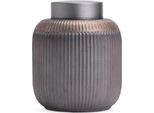 Urna In Ceramica Da 1000 Ml Per Ceneri Umane E Animali - Mini Urna In Nero - Urna Per Ceneri Decorativa