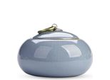 Elegante Mini Urna Per Le Ceneri - 320 Ml - Blu Hemel - Per Animali E Persone - Urna Commemorativa Di Alta Qualità