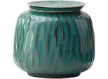Urna Luxe Mini 350 Ml - Urna In Ceramica Per Ceneri Umane E Animali - Urna Decorativa Verde