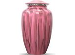 Urna Xxl Da 3,5 Litri In Alluminio - Moderna Urna Decorativa Rosa Per Ceneri Umane E Animali