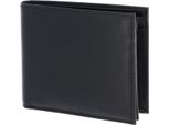 Oxmox Pelle Portafoglio Leather Rfid Protect QuerscheinböRse Pure 2.0 Embossed Black Nero