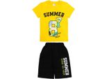 Bonito | Set Per Bambini - Maglietta E Pantaloncini - Taglia 122 - Cotone - Comodo E Alla Moda - Ideale Per L'estate