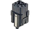 09128053104 Harting Han High Temp Q 5/0 Inserto Per Presa (F) Connessione A Crimpare / A Vite (Pe), 5 Pin+Pe 400V/230V, 16A -