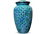 Urna Xxl In Alluminio - 3,5 Litri - Urna Decorativa Unica Per Umani E Animali Domestici - Urna Cineraria Di Alta Qualità
