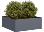 Maison Exclusive - Vaso Da Fiori Antracite 80X80X30 Cm In Acciaio
