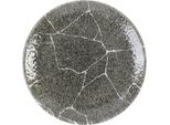 Churchill Studio Prints Kintsugi Quartz Black Coupe Plate, 165 Mm, (12 Pezzi)