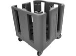 Carrello Porta Stoviglie Regolabile Cambro Compact Nero