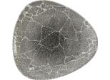 Churchill Studio Prints Kintsugi Quartz Black Triangular Plate, 265 Mm, (12 Pezzi)