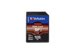 Verbatim Speicherkarte SDHC/SDXC Premium, Speicherkapazität 128 GB