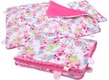 Set Di Biancheria Da Letto Per Bambini In Cotone/Minky 135X100 Cm, Isolato Bobo - Fiori Rosa