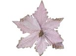 Fiori Dell'albero Di Natale - Stella Di Natale Rosa Chiaro Stella Di Natale Su Plettro Da 32 Cm