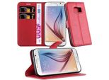 Cadorabo Custodia Per Samsung Galaxy S7 Custodia Protettiva In Rosso Custodia Per Cellulare Cover Chiusura Magnetica