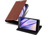 Cadorabo Custodia Per Sony Xperia Z3 Custodia Protettiva In Marrone Custodia Per Telefono Cellulare Cover Chiusura Magnetica
