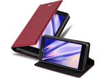 Cadorabo Custodia Per Sony Xperia Z3 Compact Custodia Protettiva In Rosso Custodia Per Cellulare Cover Chiusura Magnetica