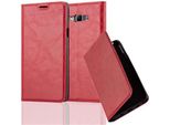 Cadorabo Custodia Per Samsung Galaxy A7 2015 Custodia Protettiva In Rosso Custodia Per Cellulare Cover Chiusura Magnetica
