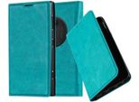 Cadorabo Cover Per Nokia Lumia 1020 Cover Protettiva In Turchese Custodia Per Cellulare Cover Chiusura Magnetica