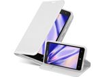 Cadorabo Custodia Per Cellulare Per Nokia Lumia 625 Custodia Protettiva In Argento Cover Etui Book Case Booklet