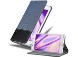Cadorabo Custodia Per Samsung Galaxy A7 2016 Custodia Protettiva In Blu Custodia Per Cellulare Custodia A Libro Cover