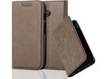 Cadorabo Custodia Per Motorola Moto E1 Custodia Protettiva In Marrone Custodia Per Cellulare Custodia Cover Chiusura Magnetica