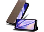 Cadorabo Cover Per Lg Q7 / Q7A / Q7+ Cover Protettiva In Marrone Custodia Per Cellulare Cover Chiusura Magnetica