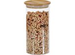 Kesper Contenitore, Ø 10 Cm, 1200 Ml, Vetro/Bambù Kesper 38010
