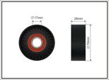 Caffaro 500027 Puleggia Tenditore Cinghia A V 70Mm Per MERCEDES-BENZ Classe E Berlina (W211) Classe M (W163) Classe S Berlina (W220)