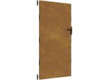 Cancello Da Giardino 85X175 Cm In Acciaio Corten