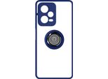 Avizar, Custodia Protettiva Redmi Note 12 Pro+ Anello Magnetico Finitura Opaca, Blu Scuro