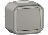 Legrand Plexo New Commutatore Da Superficie A Prova Di Umidità A 1 Attacco, IP55 Grigio, 069711L