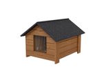 Cuccia Per Cani Qls Casa Per Cani Resistente Alle Intemperie Caverna Per Cani Impermeabile In Legno Isolato 84X68Cm 10336
