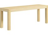 Homcom Panca Da Pranzo A 2 Posti In Legno In Stile Rustico, Panca Da Cucina Per Soggiorno, Ingresso, In Legno Di Pino, Caricabile Fino A 240 Kg, Naturale, 120 X 33 X 45 Cm