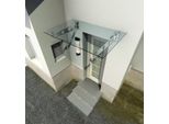 Glaswerk Westfalen - (S) Pensilina In Vetro Trasparente 160X90 Cm, Supporto Incl.