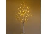 Costway Albero Luminoso A Led Da 120 Cm, Albero Di Betulla Con Luci Led Bianco Caldo, Albero Di Natale Artificiale, Abete, Albero Di Natale, Albero Artificiale, Albero Decorativo