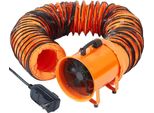Ventilatore Da Costruzione Motore 365-W-AC Ventilatore Da Costruzione 2810 Giri/Min, Ventilatore 1214 L/S (2574 Cfm), Ventilatore Assiale 10 M Di Tubo, Ventilatore Assiale 79 Db Di Rumorosità, Ventilatore Industriale IP44
