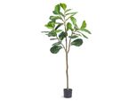 Pianta Artificiale Di Fico Violino ''Artificial Artistic Plant'' - 78X78X155,6Cm - Pianta Finta In Vaso - Fiore Artificiale - Inodore E Impermeabile - Decorazione Camera Da Letto Studio Soggiorno.