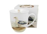 Tazza Da Caffè Duo Animali, Gabbiano D'argento In Porcellana, Mug, Tazza Da Tè, Tazza Da Caffè Con Manico 400 Ml