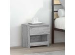 Vidaxl Comodini 2 Pz. Grigio Sonoma 40X30X39 Cm Materiale A Base Di Legno