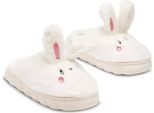 Pantofole Da Donna Slipon Pantofola Isolata In Peluche Riano Bianco Taglia 40/41
