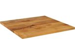 Vidaxl Piano D'appoggio 70X70X2,5 Cm Quadrato In Legno Massiccio Di Mango