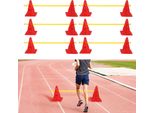 Tolletour Set Di Ostacoli Da 6 Pezzi Set Di Ostacoli Per Agilità Set Di Ostacoli Per Slalom Pali Per L'addestramento Dei Cani Set Di Ostacoli, Plastica Per L'addestramento Alla Coordinazione