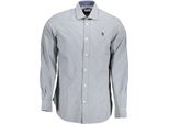 U.S. Polo Uomo Camicia Azzurro Slim Fit : Taglia - Xl Taglia: Xl