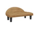 Vidaxl Letto Per Cani Marrone 70X52X30 Cm In Velluto