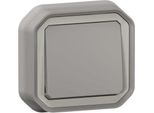 Legrand Plexo Nuova Copertura Per Commutatore Da Superficie A Prova Di Umidità A 1 Canale, Morsetti A Innesto, IP55 Grigio, 069811L