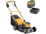 Stiga Collector 48 S Ae Kit - Tosaerba Con Batteria Da 48 V E 5 Ah, Larghezza Di Taglio 46 Cm, Cesto Da 60 Litri, Motore Brushless, Semovente