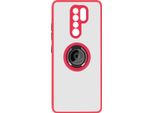 Avizar, Custodia Protettiva Redmi 9 Antiurto Con Anello Magnetico Alta Qualità, Rosso