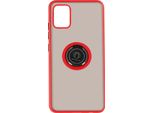 Avizar, Custodia Protettiva Galaxy A51 Resistente Agli Urti Con Anello Magnetico, Finitura Opaca, Rosso