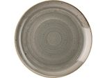 Piatti Churchill Stonecast Coupe, Rotondi, Grigio Pepe, 260 Mm (12 Pezzi)