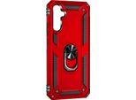 Avizar, Custodia Armoring Galaxy A54 5G Con Anello Magnetico Design Elegante, Rosso