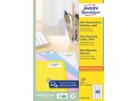 Avery L7654-100, Bianco, Carta, Laser/Inkjet, Biglietto Autoadesivo, Permanente, Rettangolo