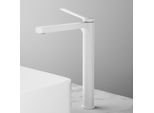 Emke Rubinetto Bagno Bianco Opaco 335X233X46Mm, Ottone, Cartuccia Ceramica, Miscelatore Bagno, Miscelatore Lavabo, Miscelatore Lavabo